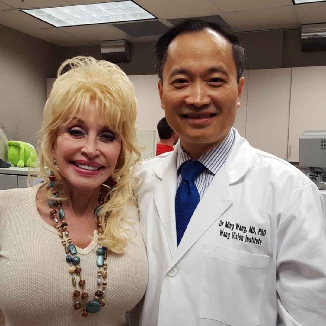 Dolly Parton with Dr. Wang